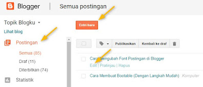 Cara Merubah Font Postingan di Blogger