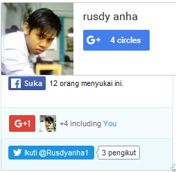 Cara membuat fans page facebook twitter dan google+ di blog