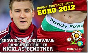 bendtner naked on rugger bugger