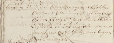 Elmina Journal Entry for 15  April 1749