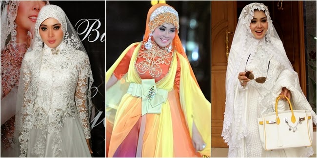 13 Foto Desain  Baju  Muslim  Syahrini Kumpulan Model Baju  