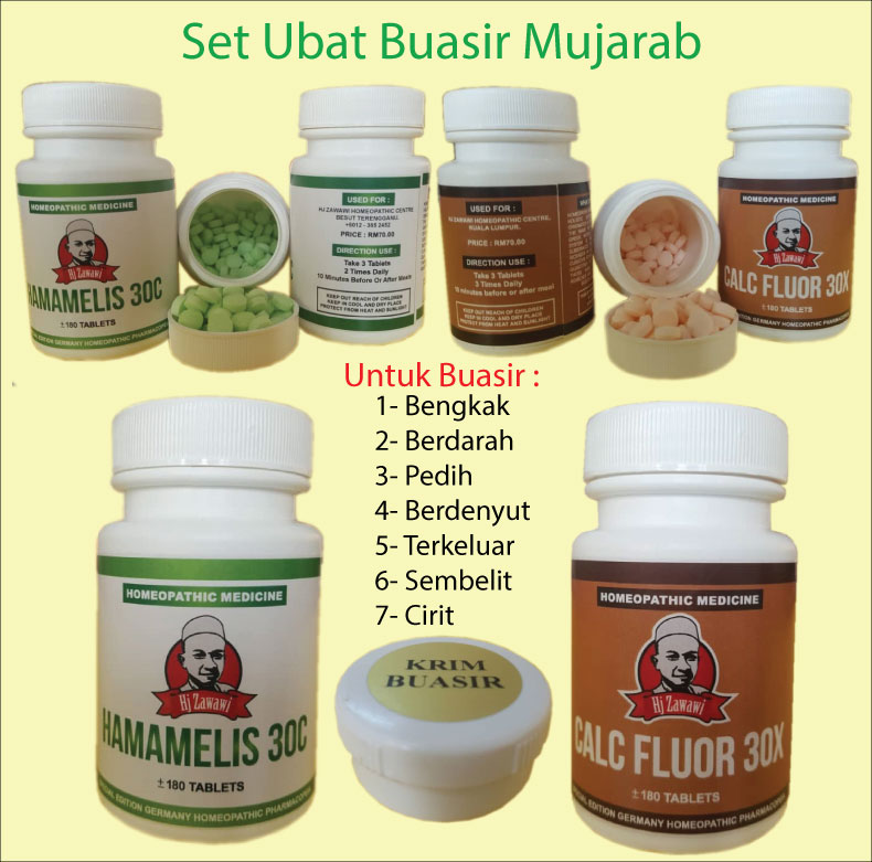 Ubat Buasir Krim - Buka Pak