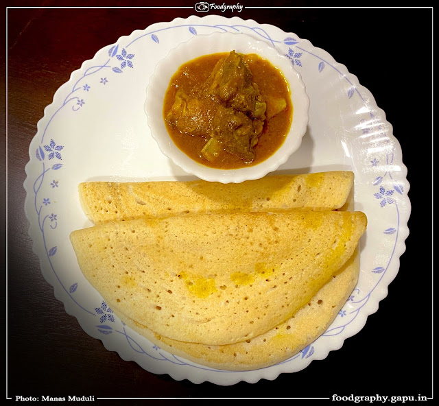 Have some mutton curry with chakuli pitha in dinner