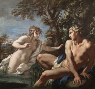 Hermafrodito e Salmácis, de Giovanni Antonio Pellegrini