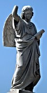 Statue at Riverside Cemetery