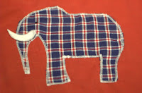 appliqued elephant