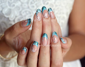 nail art french abstrait inspiration faux ongles