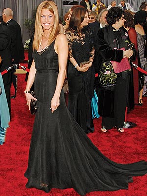 You are never shocked when Jennifer steps out in a black gown at a major