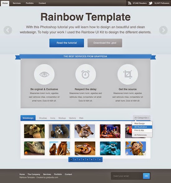 www.grafpedia.com/tutorials/web-layouts/design-nice-layout-rainbow-ui-kit