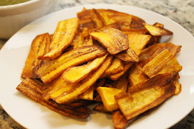 Plantain Chips and Chimichurri Sauce Recipe - jarcarfam.blogspot.com