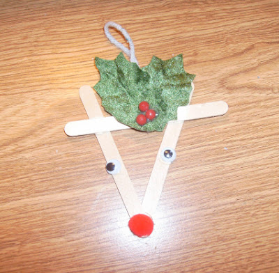 Popsicle sticks reindeer 1