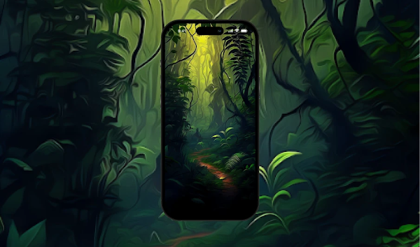 Dark Forest Wallpaper in 4K and embrace the beauty and mystique of the night in
a unique painting style, perfectly tailored for your iPhone
