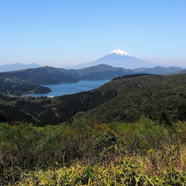 大観山からの富士山と芦ノ湖