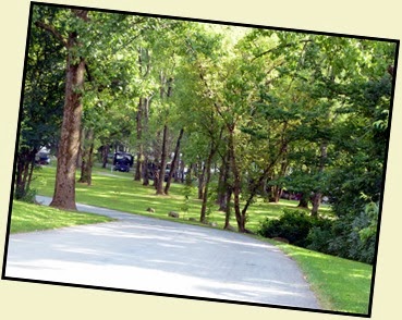 07 - Entering Arrowhead RV park - lots of trees
