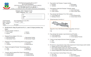 Soal UAS IPS Kelas 5 Semester 1