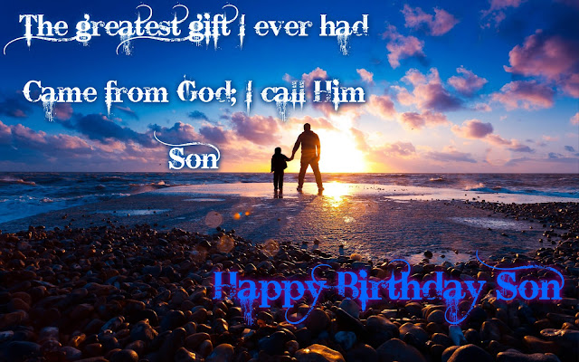 happy birthday wishes image for son from dad