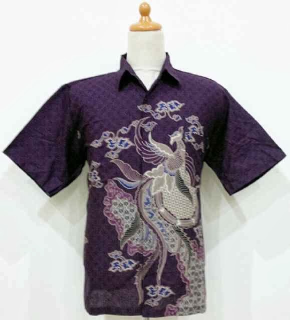 Hem Batik Pria Pola Burung Bintang  BATIK LESTARI 