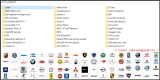 مجموعة برامج مجانية لاغنى عنها لأصحاب ورش ميكانيكا السيارات الحديثة (برامج فك الحماية)