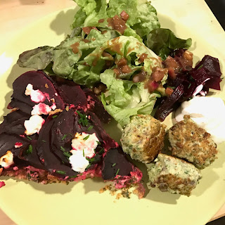 Tarte betterave, pavot et chèvre frais