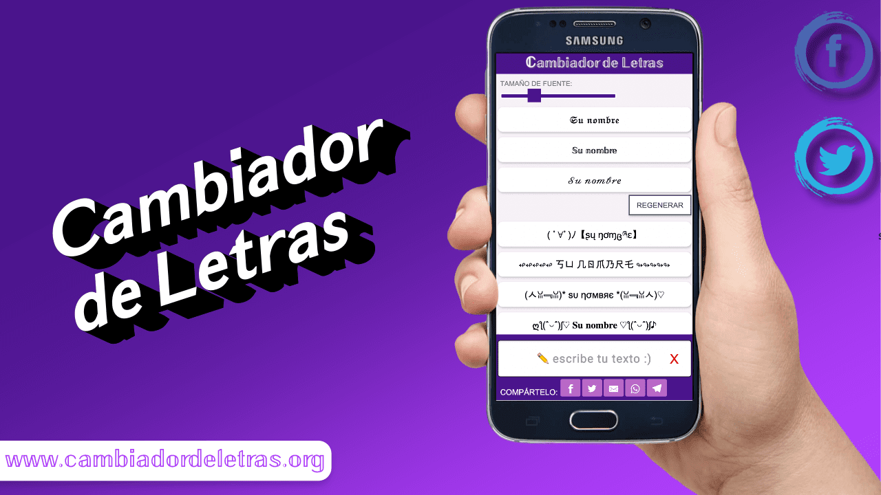 Cambiador de Letras Cambiador de Letras