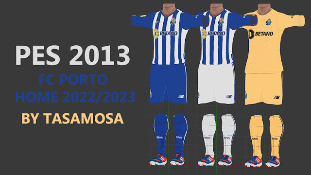 FC Porto 2022-2023 Home & Third Kits For PES 2013