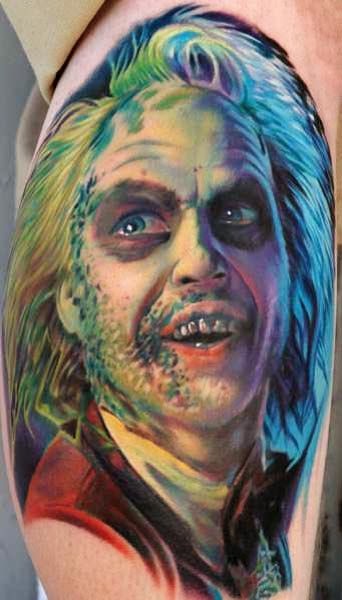 Horror Movies Tattoo Designs, Designs of Horror Tattoo for Women, Men with Horror Tattoo, Scary Horror Movie Tattoo, Halloween Styled Horror Design Tattoo, Christmas Tattoos, 