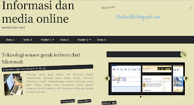 Download template blog keren (with slideshow)