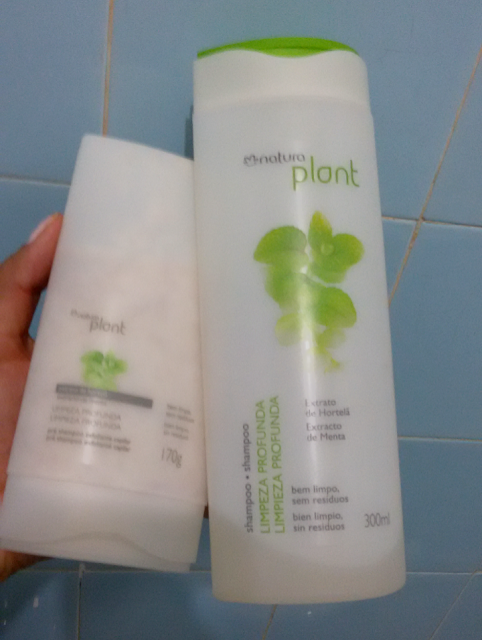 Pré shampoo e Shampoo de limpeza profunda Natura Plant