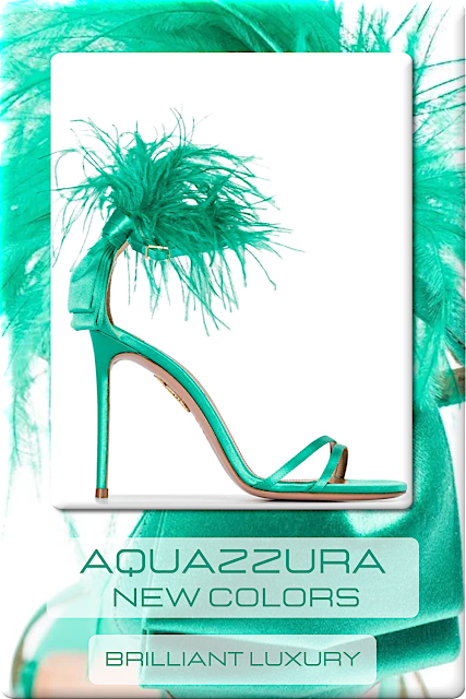 ♦Aquazzura high heel sandals in new colors #aquazzura #shoes #brilliantluxury