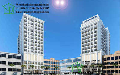 Mẫu khách sạn 14 tầng tại Khánh Hòa - Nha Trang