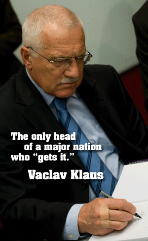 Vaclav Klaus gets it