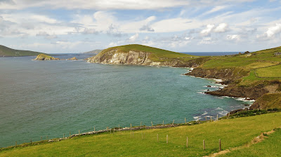 View across the water of Clogher Head, Dingle Peninsula, County Kerry Ireland