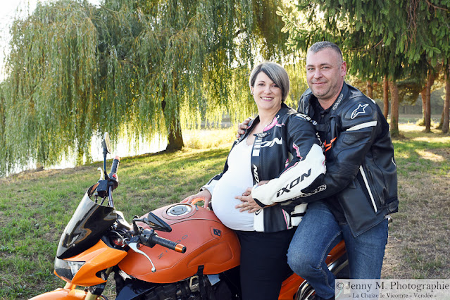 séance photos couple avec moto photographe vendée 85