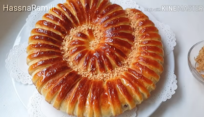 بريوش قطني بشكل حلزوني