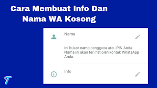 Cara Membuat Info WA Kosong