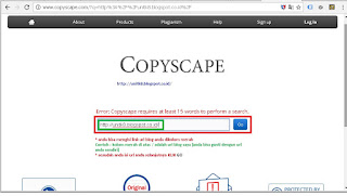 Cara Cek Blog Anda Dari Copy Paste