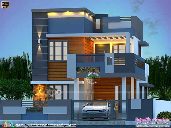 1350 sq. ft. modern home design