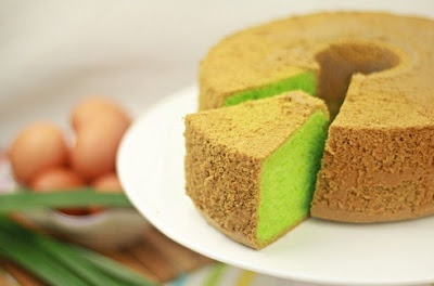 cara membuat bolu panggang pandan