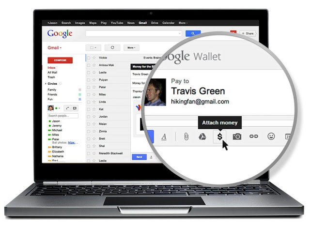 Now Make Your Payments Through Gmail