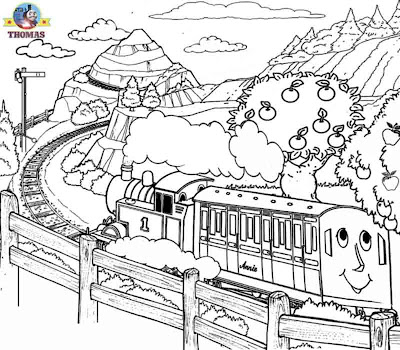 Annie and Clarabel Thomas the tank engine free coloring pages for boys cartoon childrens worksheets