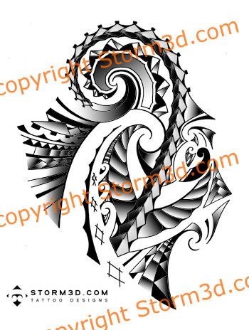 samoan tattoo designs. Maori Samoan tattoo design for