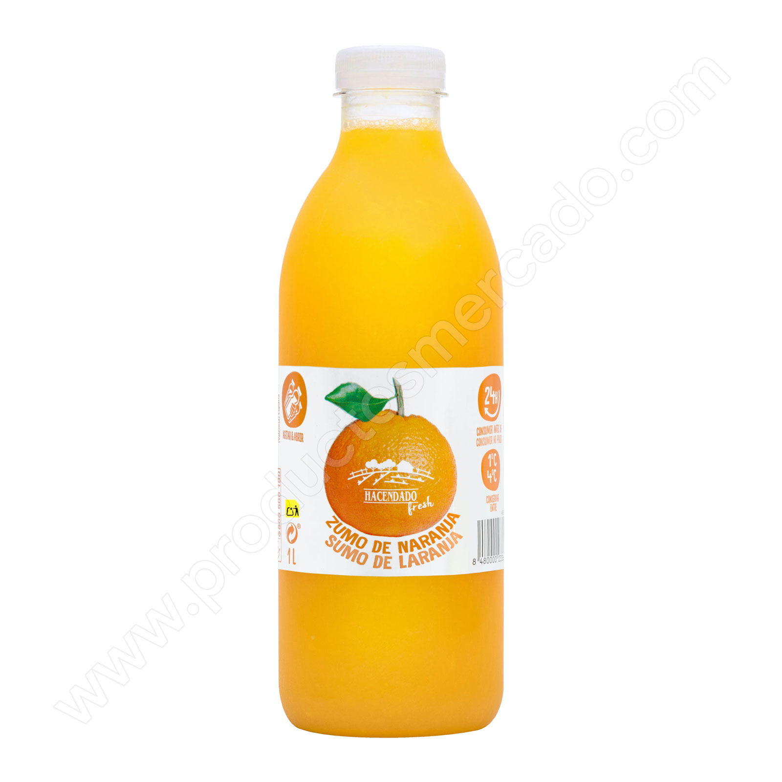 Zumo de naranja natural recién exprimido Hacendado Fresh