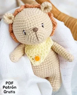 PATRON GRATIS LEON AMIGURUMI 65626