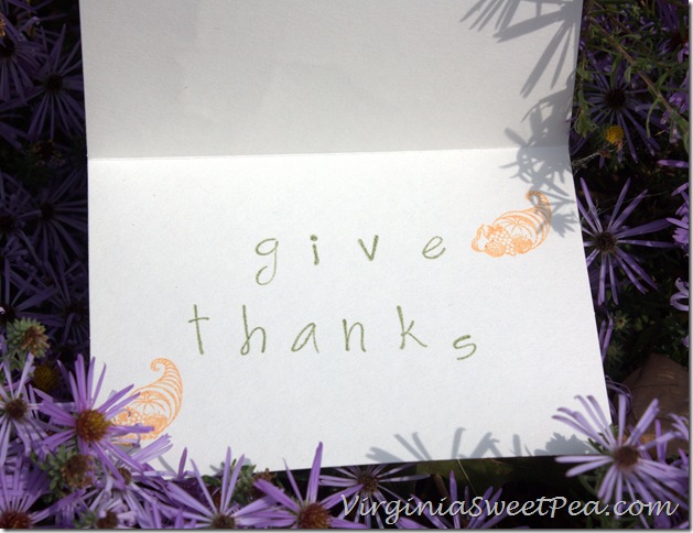 Thanksgiving Card Inside