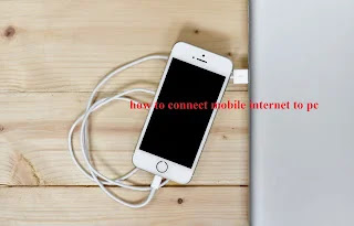 how to connect mobile internet to PC