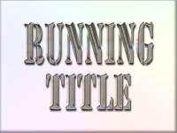 Cara Membuat Running Title Pada Dokumen HTML