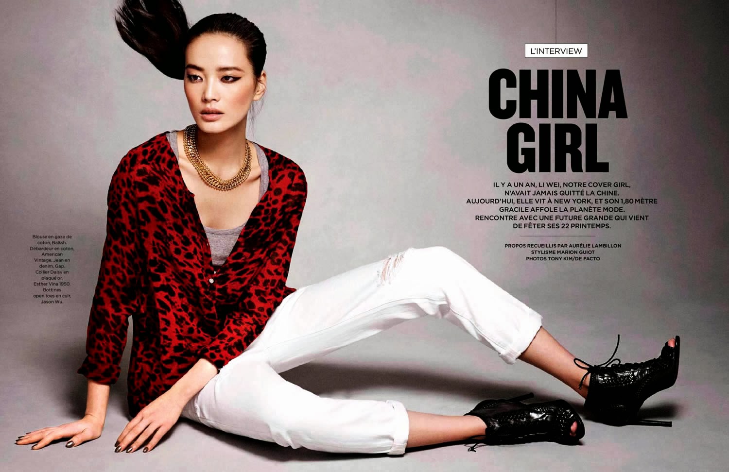 Magazine Photoshoot : Li Wei Photoshoot For Tony Kim Be Magazine February 2014 Issue 