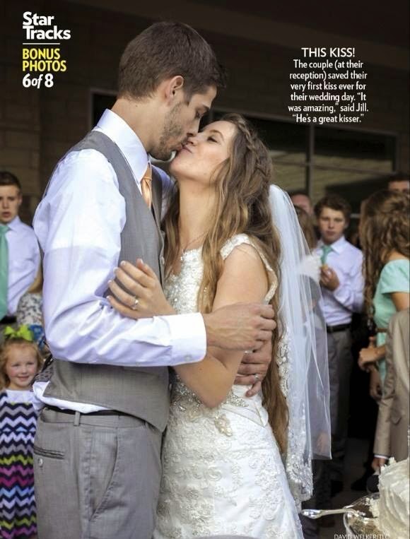 At the wedding ceremony, Jill and Derick's attendants stood in pairs ...