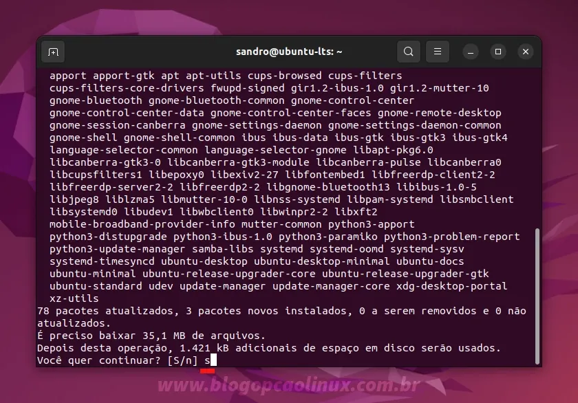 Atualizando o Ubuntu 22.04 LTS (Jammy Jellyfish) pelo terminal