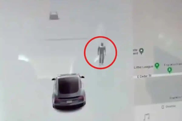 VIDEO fue a un panteón de noche y su Tesla detecto decenas de personas en su camino
